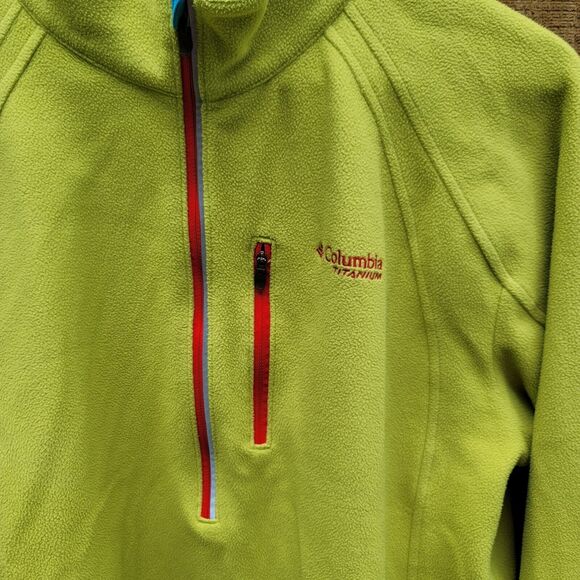Columbia Titanium Omni Heat Fleece 1/2 Zip Pullover Mens Size L - Picture 2 of 13
